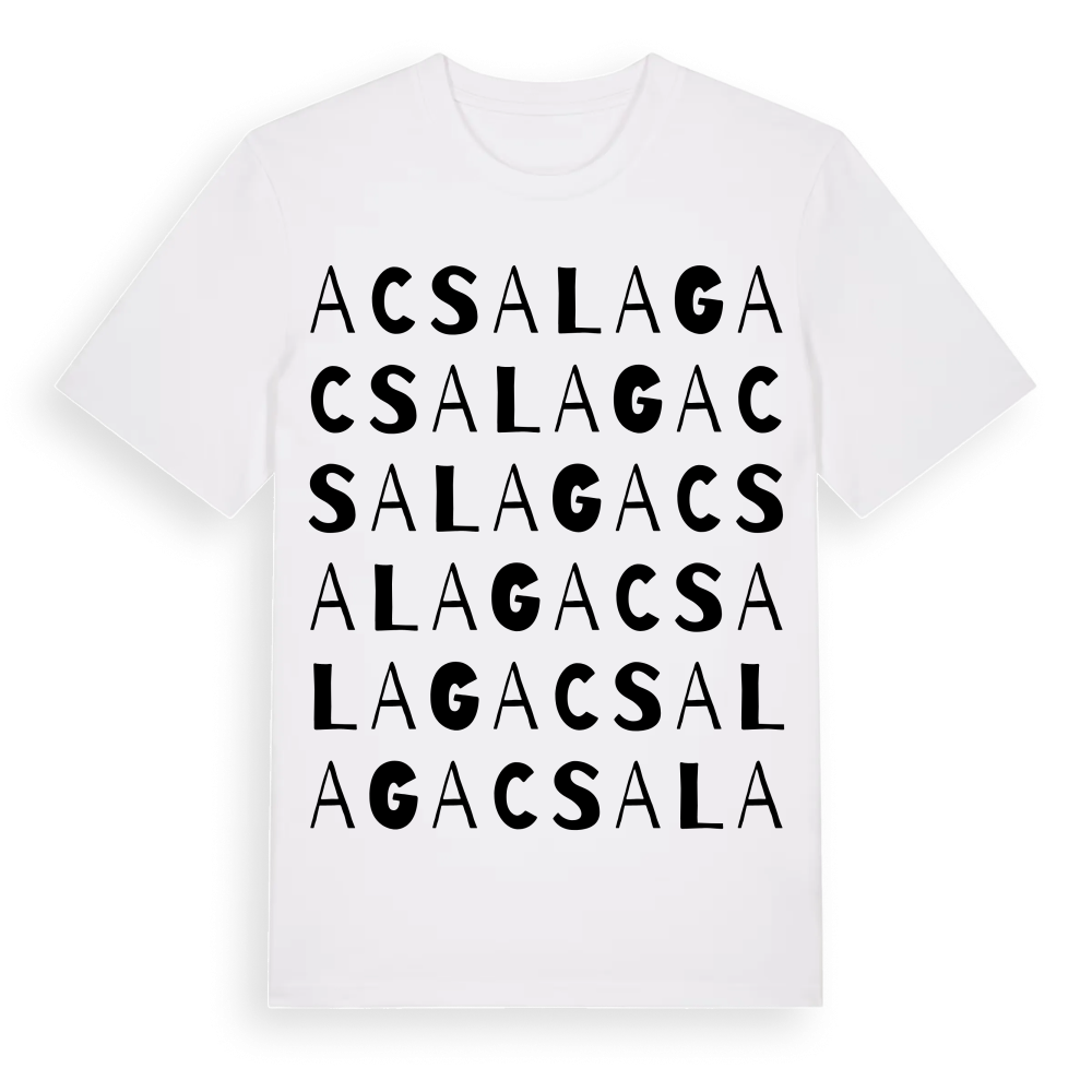 Acsalag ordlek t-shirt – White, i miljö