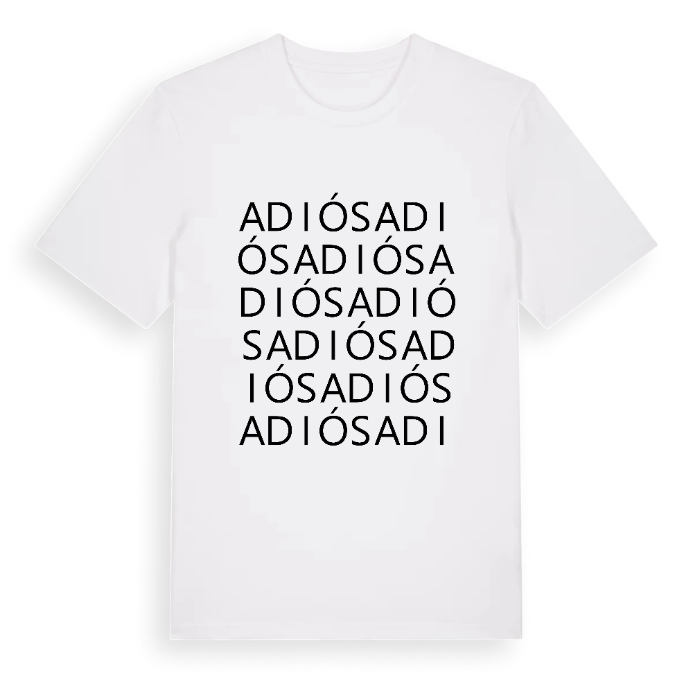 Adiós ordlek t-shirt – White, i miljö