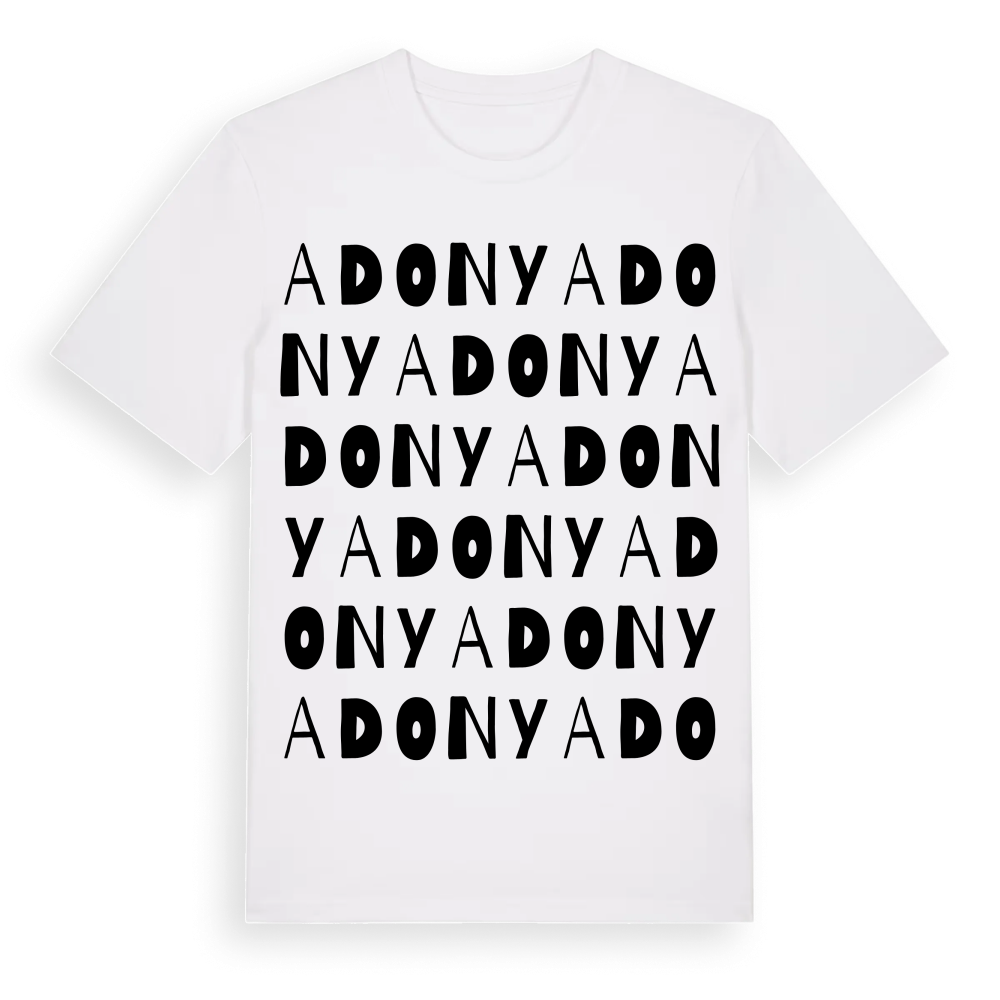 Adony ordlek t-shirt – White, i miljö