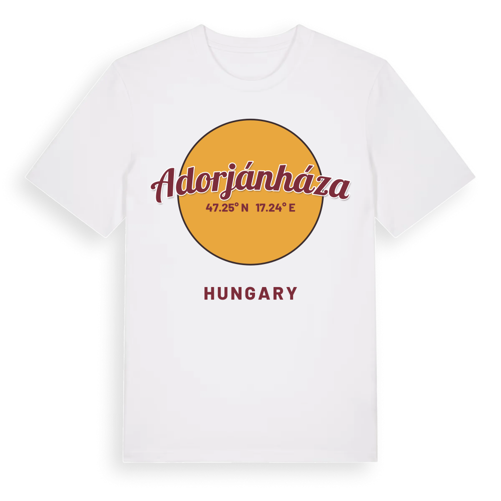 Adorjánháza cirkel t-shirt – White, i miljö