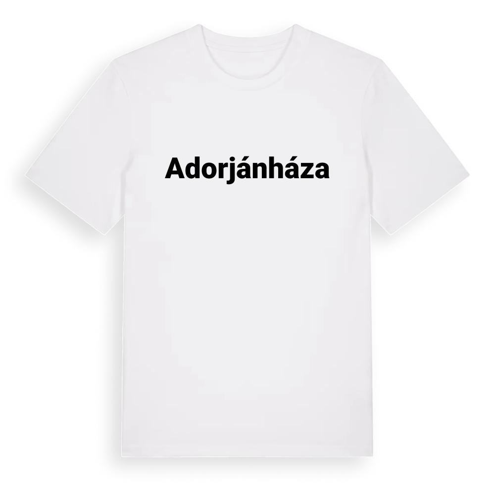 Adorjánháza fetstil t-shirt – White, i miljö