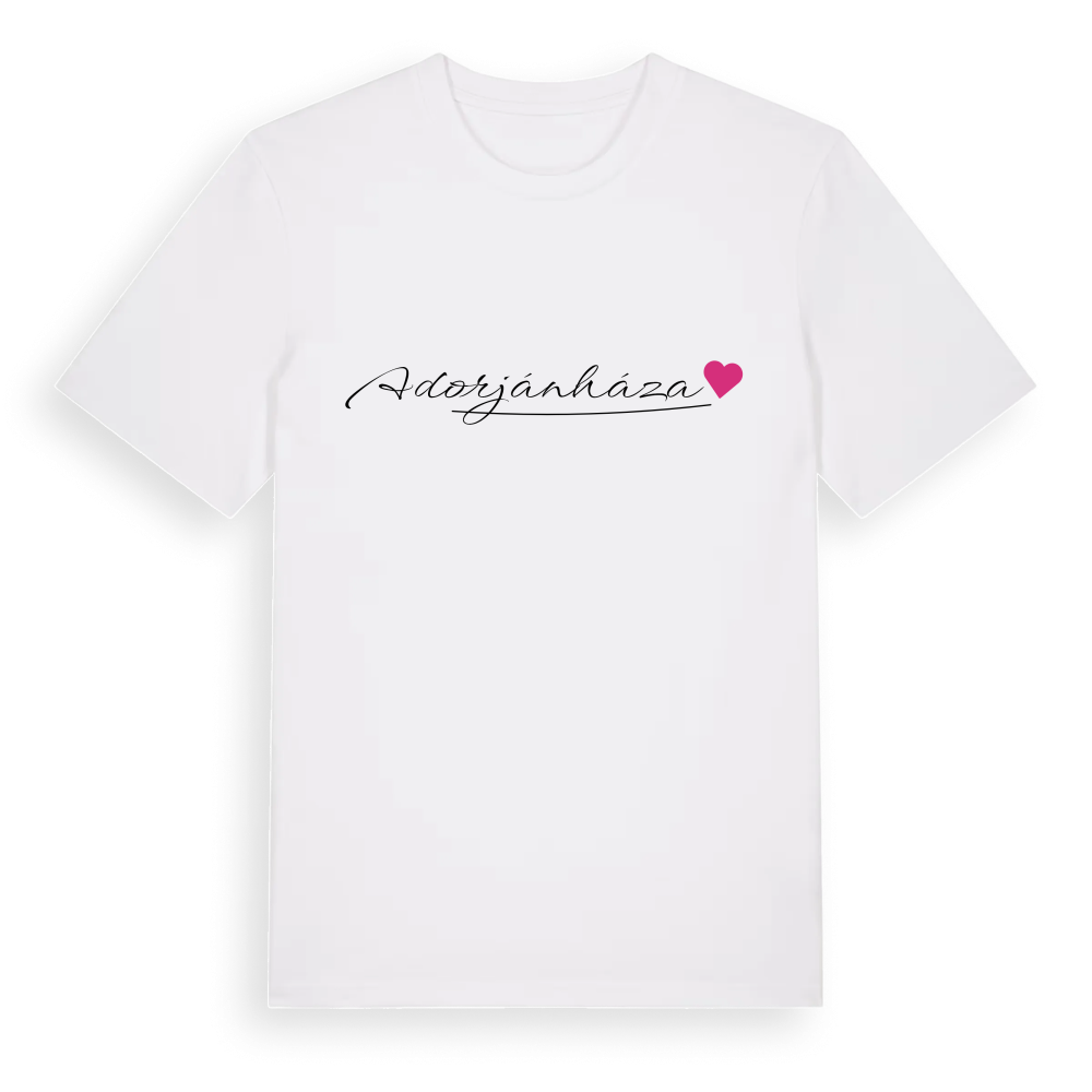 Adorjánháza hjärta t-shirt – White, i miljö