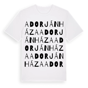 Adorjánháza ordlek t-shirt – ekologisk bomull t-shirt från Pinshirt
