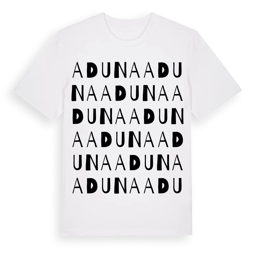 Aduna ordlek t-shirt – White, i miljö