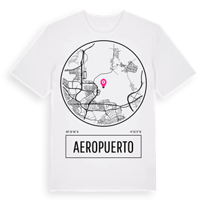 Aeropuerto t-shirt – ekologisk bomull t-shirt från Pinshirt