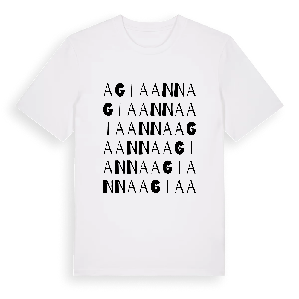 Agia Anna ordlek t-shirt – White, i miljö