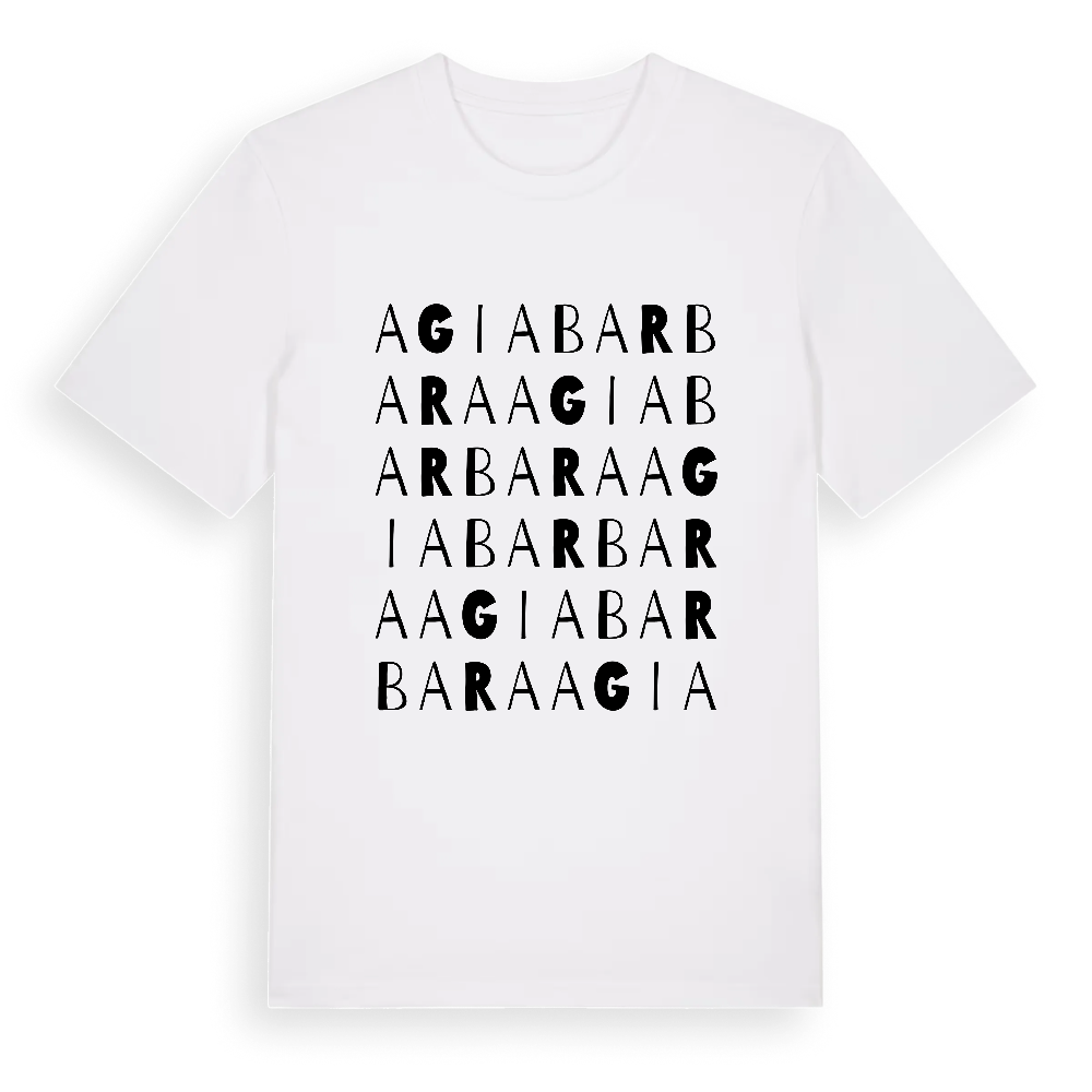 Agia Barbara ordlek t-shirt – White, i miljö