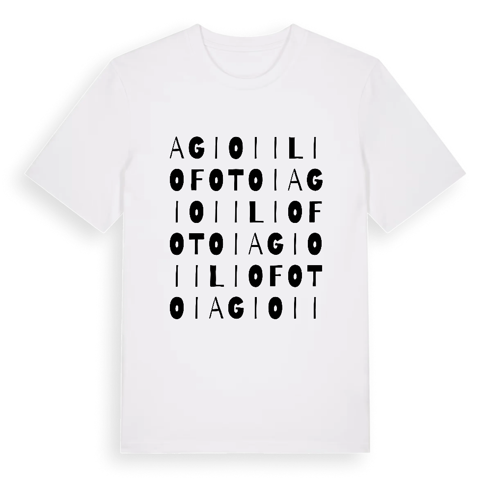 Agioi Iliofotoi ordlek t-shirt – White, i miljö
