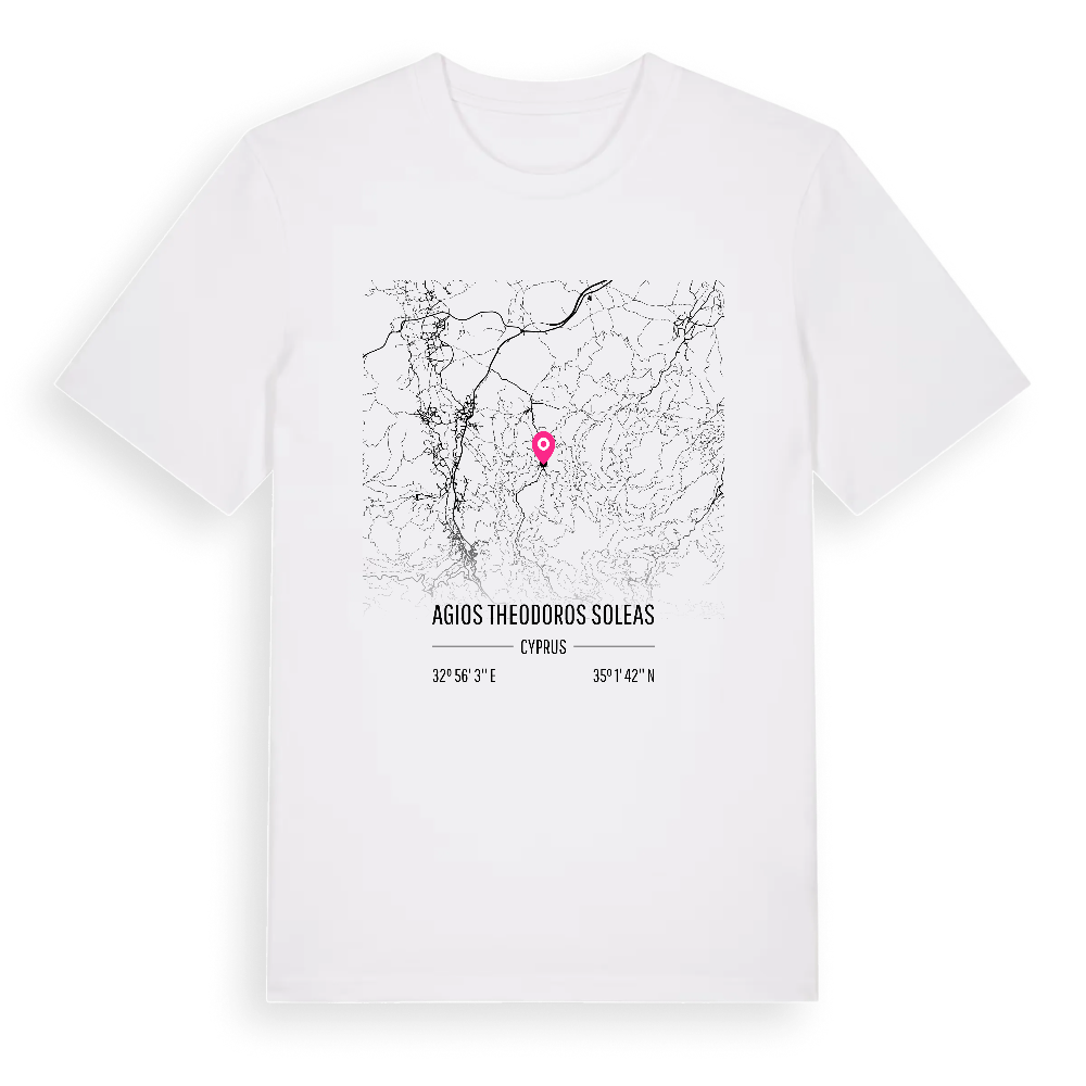 Agios Theodoros Soleas karta t-shirt – White, i miljö