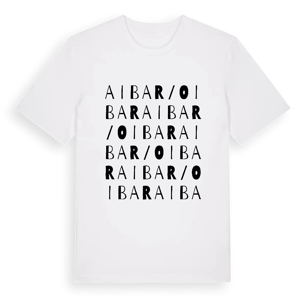 Aibar / Oibar ordlek t-shirt – White, i miljö