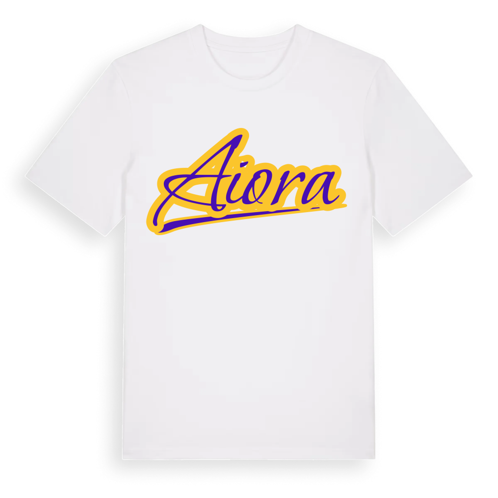 Aiora baseball t-shirt – White, i miljö