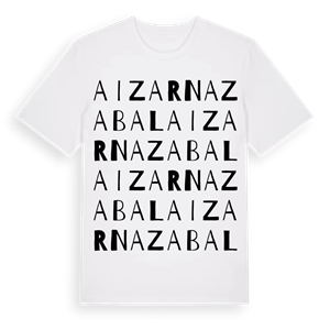 Aizarnazabal ordlek t-shirt – ekologisk bomull t-shirt från Pinshirt