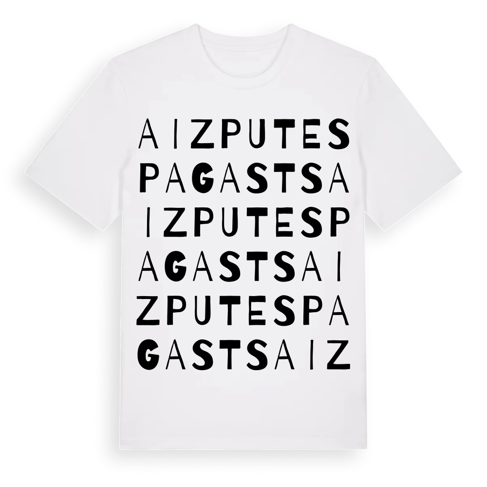 Aizputes pagasts ordlek t-shirt – White, i miljö