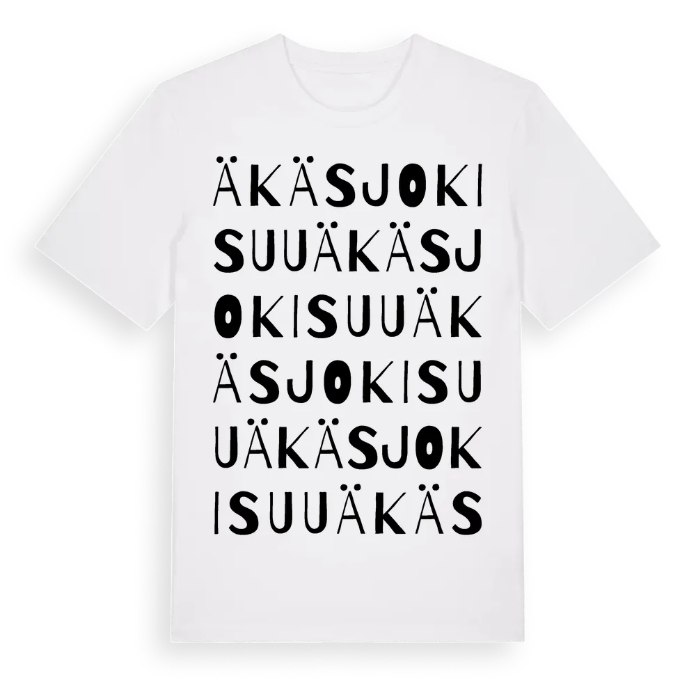 Äkäsjokisuu ordlek t-shirt i miljö