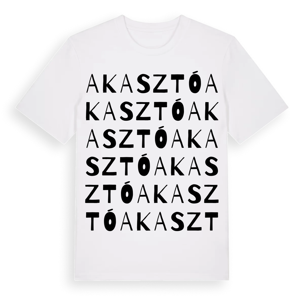 Akasztó ordlek t-shirt – White, i miljö