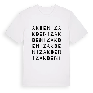Akdeniz ordlek t-shirt – ekologisk bomull t-shirt från Pinshirt