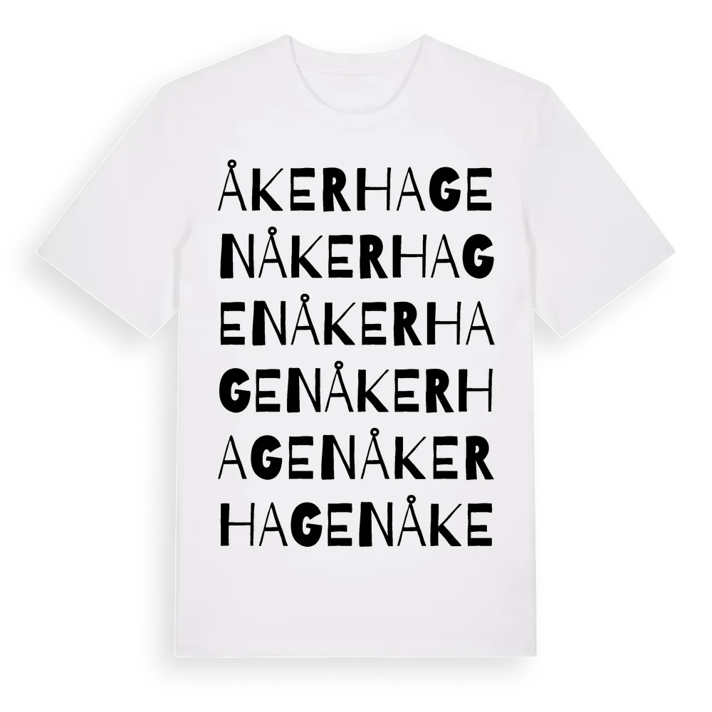 Åkerhagen ordlek t-shirt i miljö