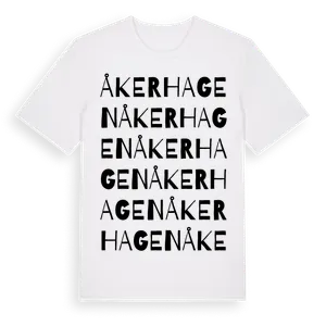 Åkerhagen ordlek t-shirt – ekologisk bomull t-shirt från Pinshirt