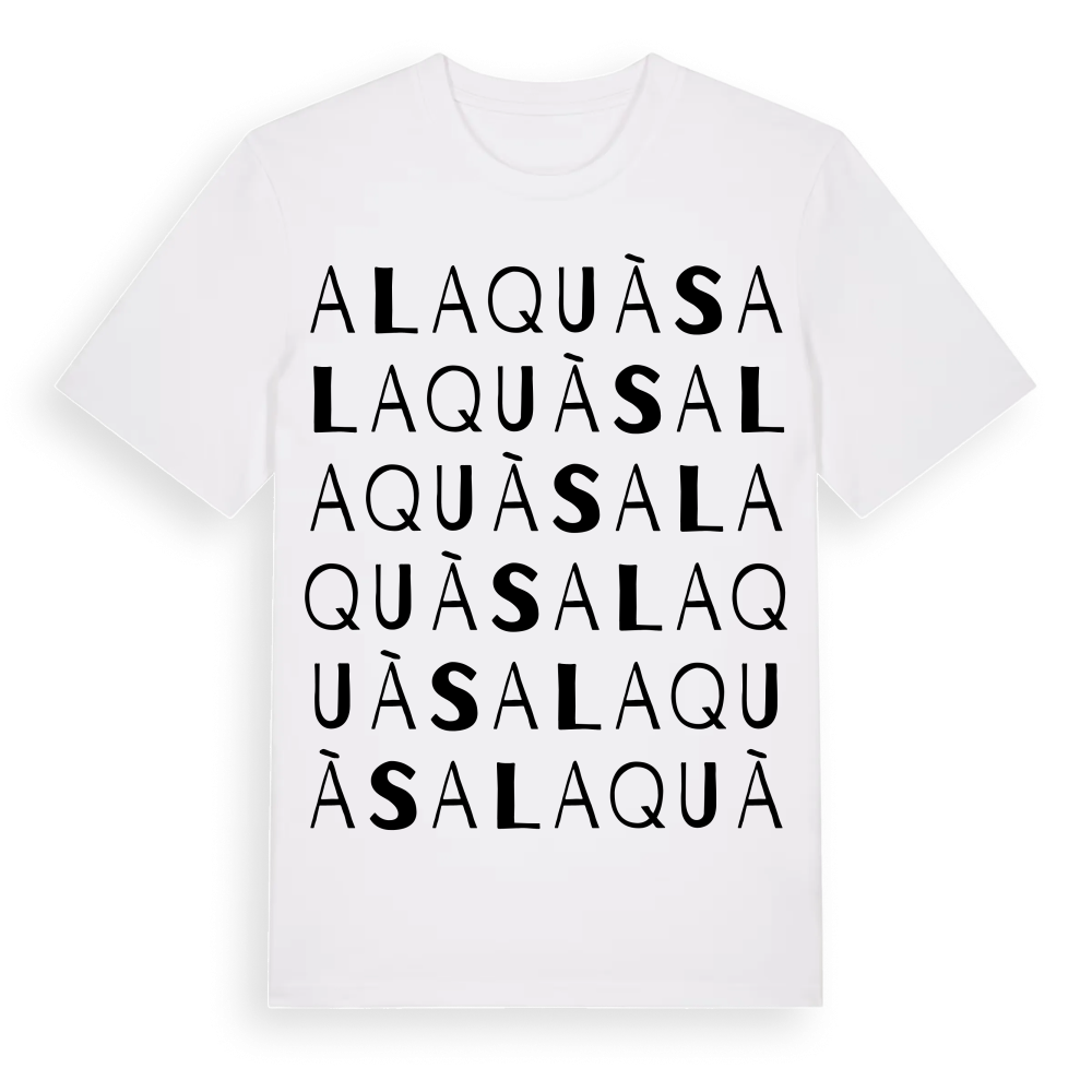 Alaquàs ordlek t-shirt – White, i miljö
