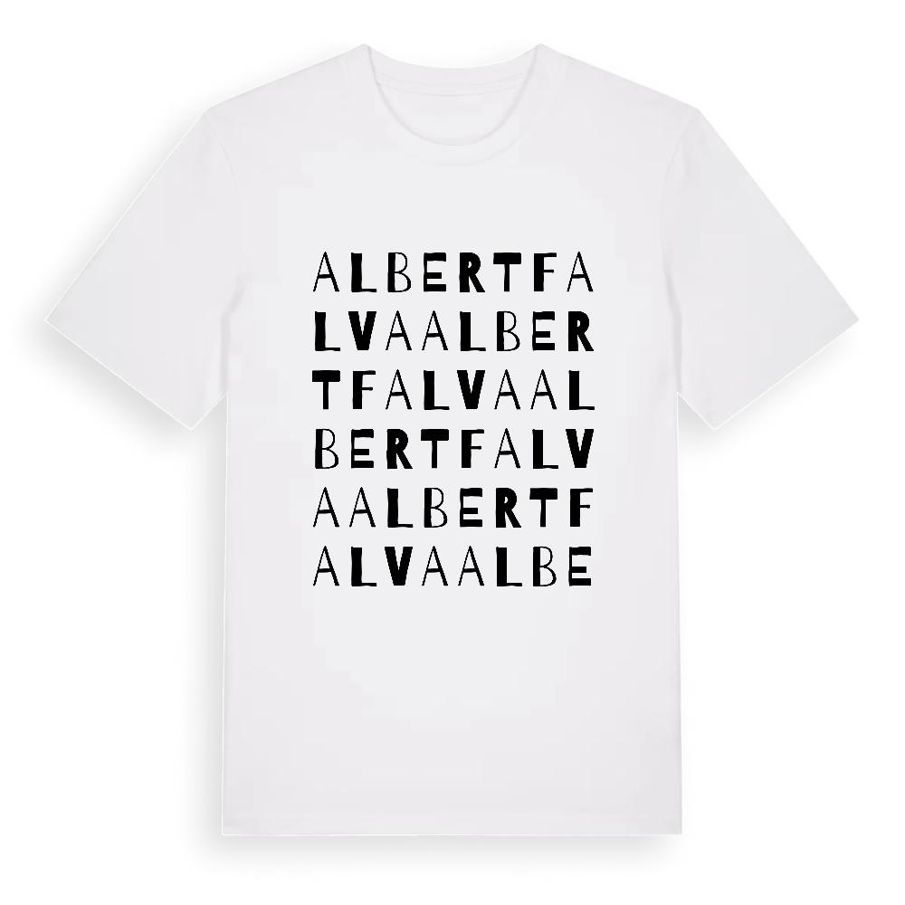 Albertfalva ordlek t-shirt – White, i miljö
