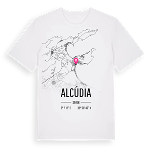 Alcúdia karta t-shirt – ekologisk bomull t-shirt från Pinshirt