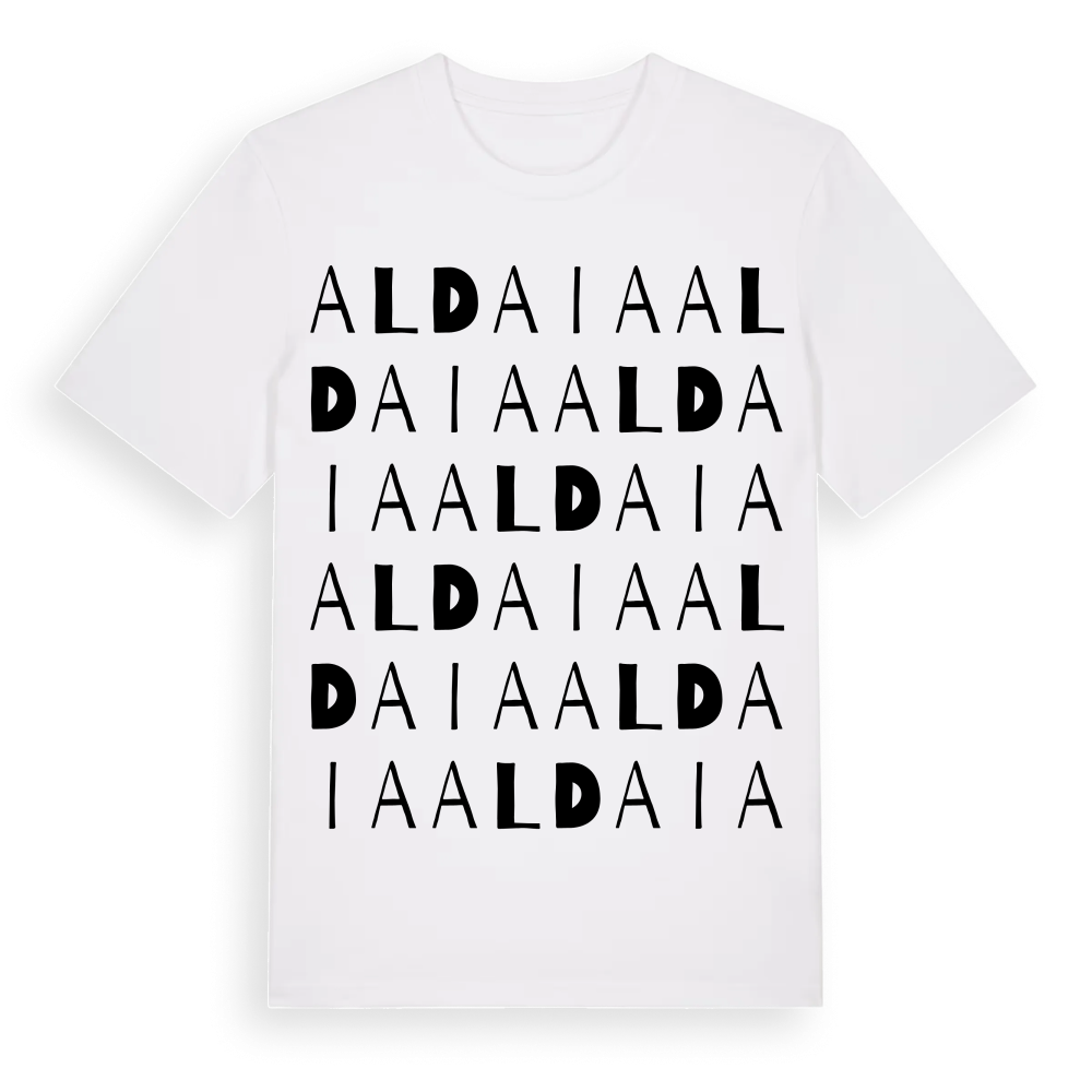 Aldaia ordlek t-shirt – White, i miljö
