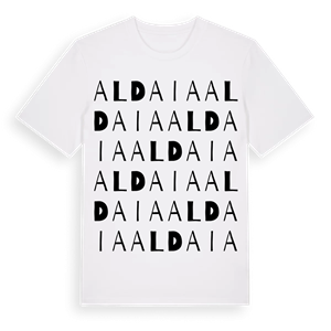 Aldaia ordlek t-shirt – ekologisk bomull t-shirt från Pinshirt