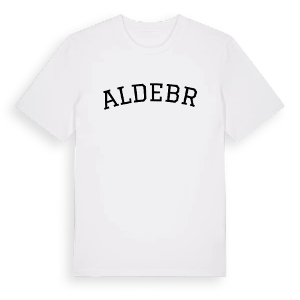 Aldebrő böjd t-shirt – ekologisk bomull t-shirt från Pinshirt