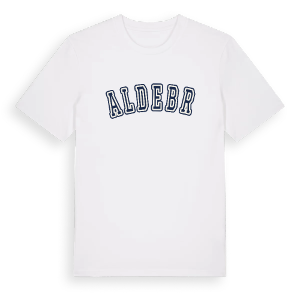Aldebrő college t-shirt – ekologisk bomull t-shirt från Pinshirt