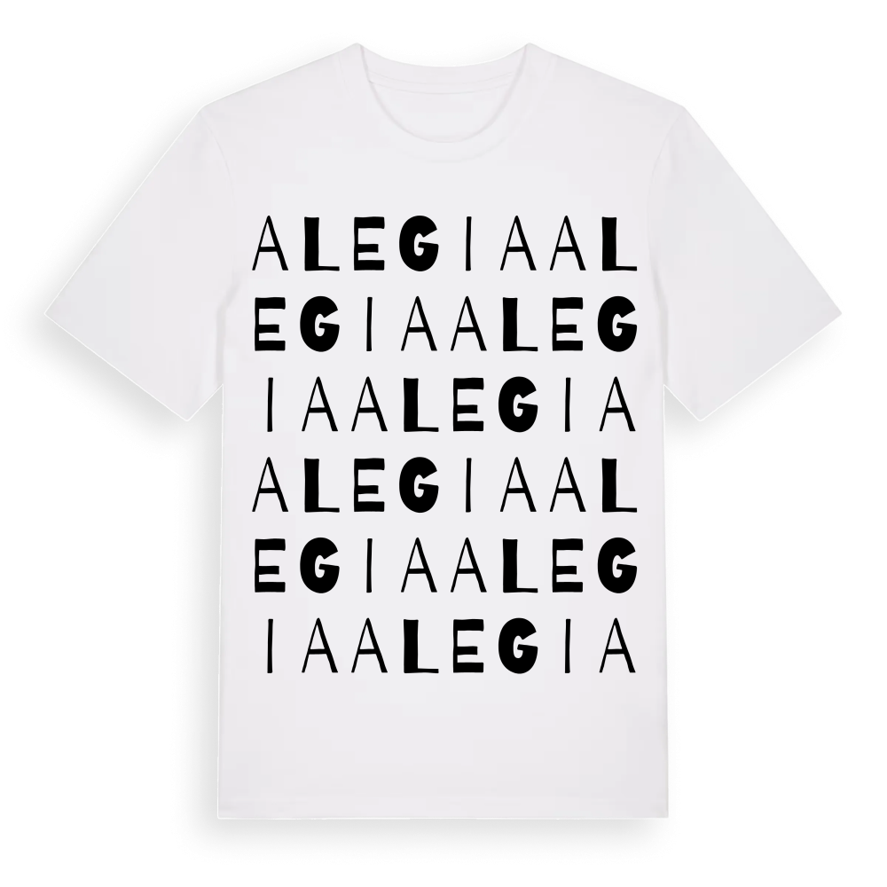 Alegia ordlek t-shirt – White, i miljö