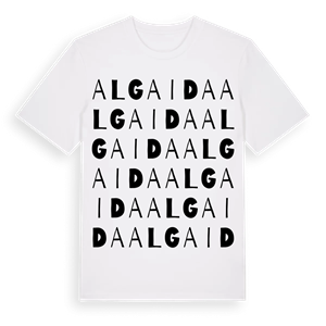 Algaida ordlek t-shirt – ekologisk bomull t-shirt från Pinshirt