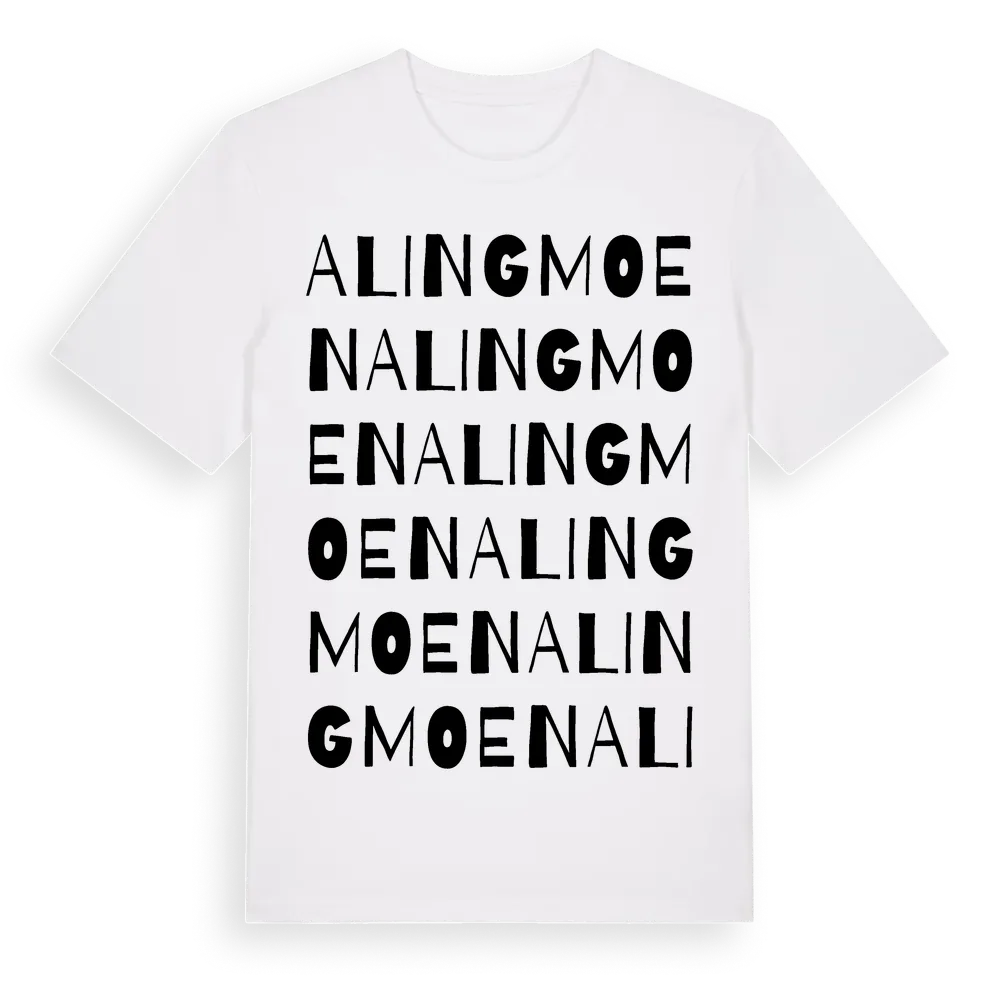 Alingmoen ordlek t-shirt i miljö