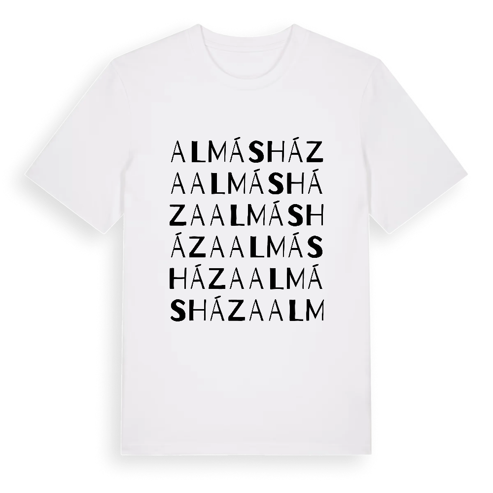 Almásháza ordlek t-shirt – White, i miljö