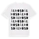 Álmosd ordlek t-shirt