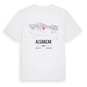 Alsancak karta t-shirt – ekologisk bomull t-shirt från Pinshirt