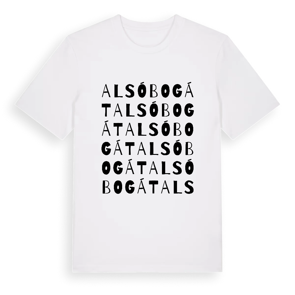 Alsóbogát ordlek t-shirt – White, i miljö