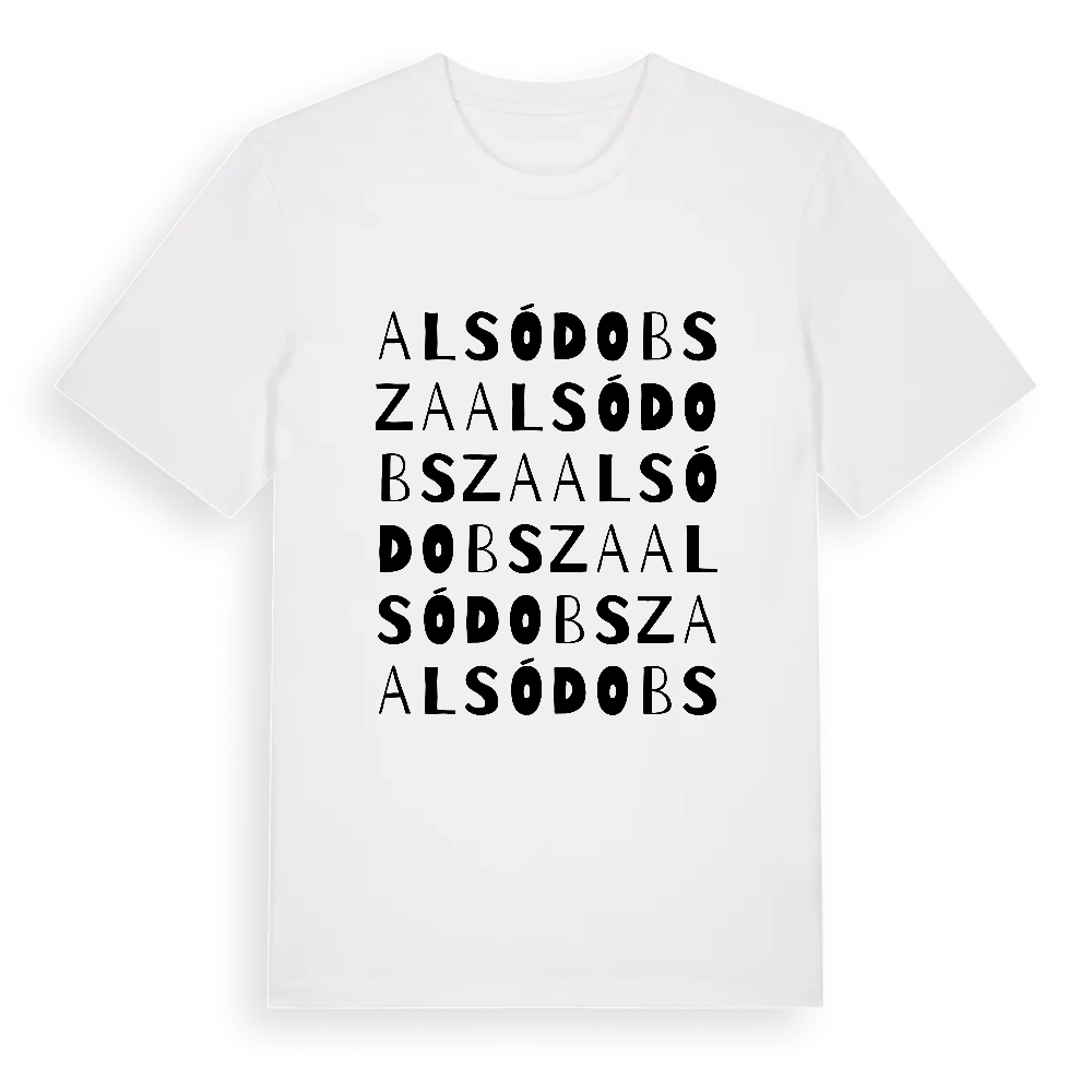 Alsódobsza ordlek t-shirt – White, i miljö