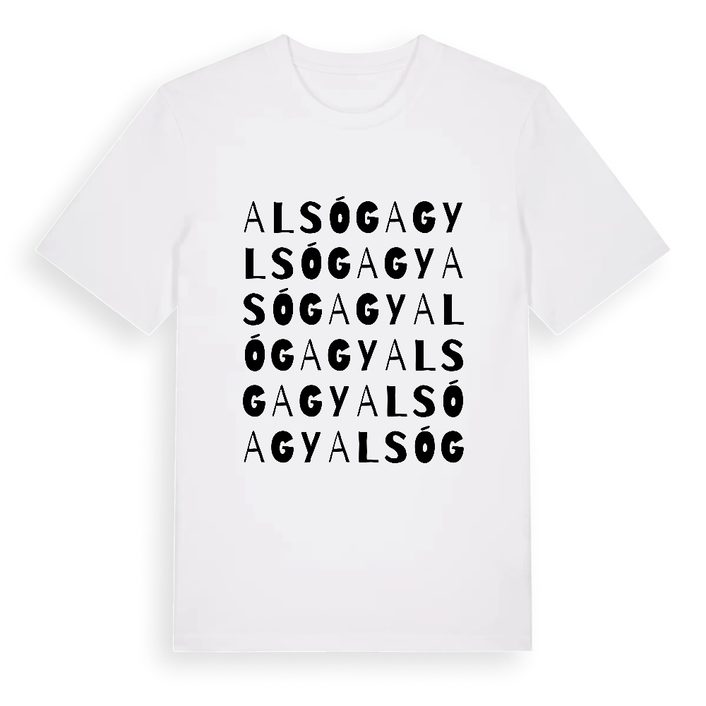Alsógagy ordlek t-shirt – White, i miljö