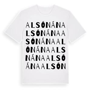 Alsónána ordlek t-shirt – ekologisk bomull t-shirt från Pinshirt