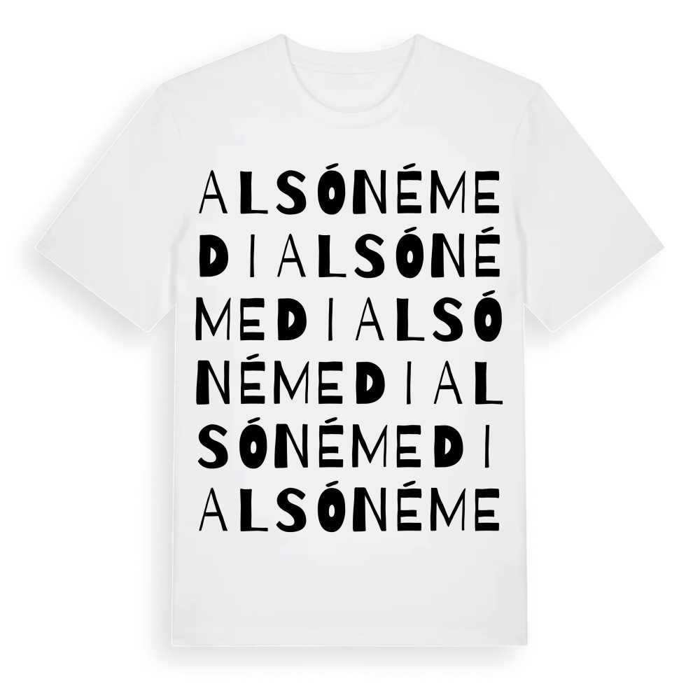 Alsónémedi ordlek t-shirt – White, i miljö