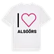 Jag älskar Alsóörs t-shirt stort tryck