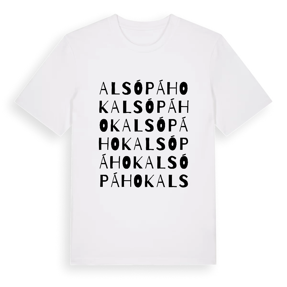 Alsópáhok ordlek t-shirt – White, i miljö