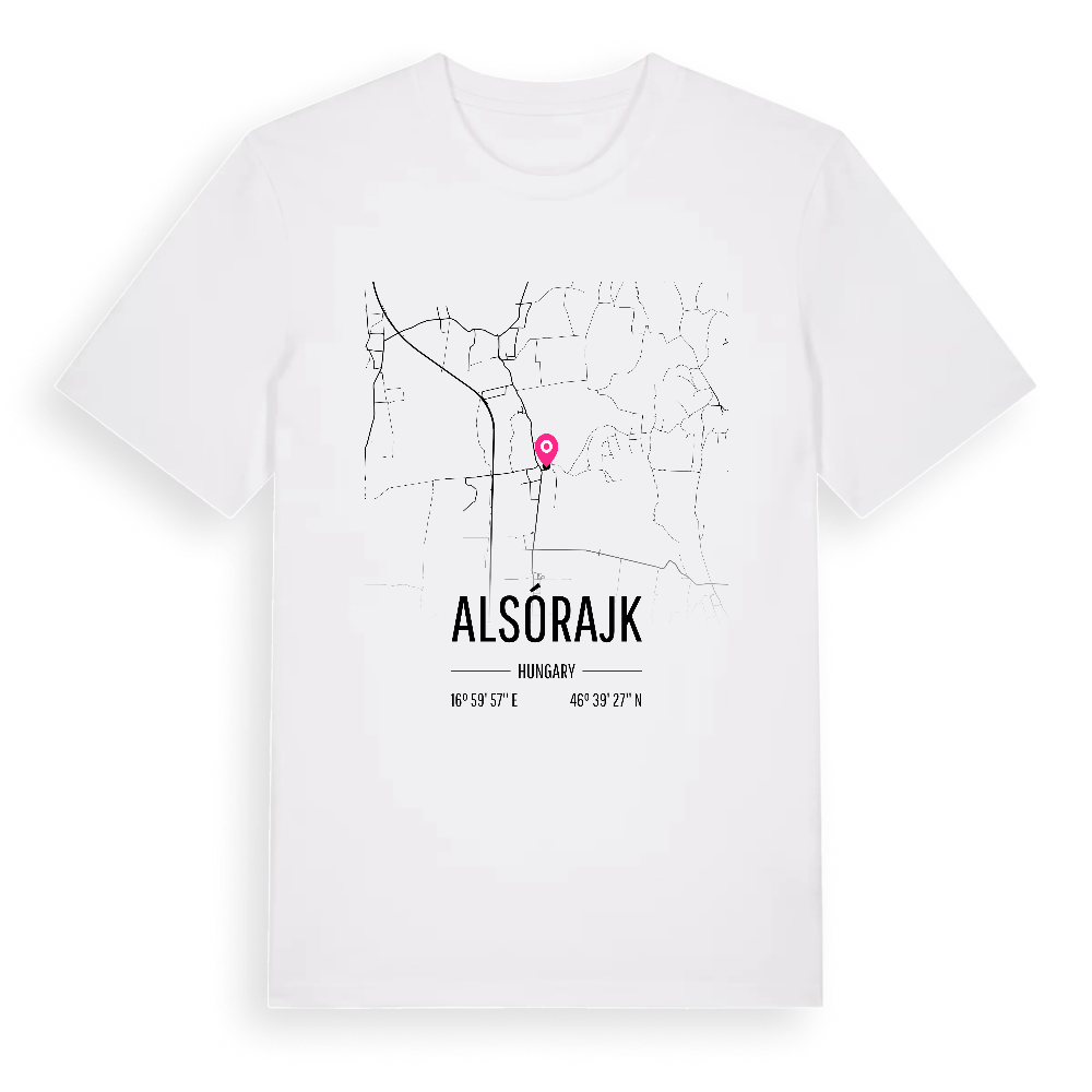 Alsórajk karta t-shirt – White, i miljö