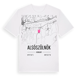 Alsószölnök karta t-shirt – ekologisk bomull t-shirt från Pinshirt