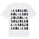 Alsószölnök ordlek t-shirt