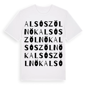 Alsószölnök ordlek t-shirt – ekologisk bomull t-shirt från Pinshirt