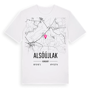 Alsóújlak karta t-shirt – ekologisk bomull t-shirt från Pinshirt
