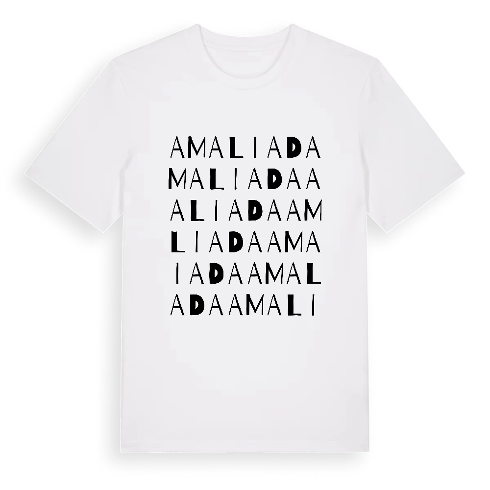 Amaliada ordlek t-shirt – White, i miljö