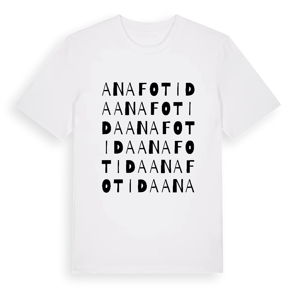Anafotida ordlek t-shirt – White, i miljö