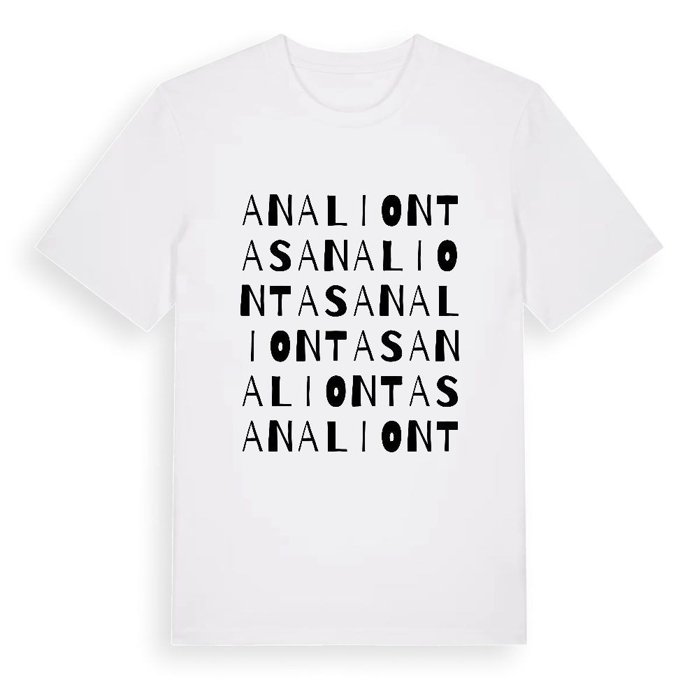 Analiontas ordlek t-shirt – White, i miljö